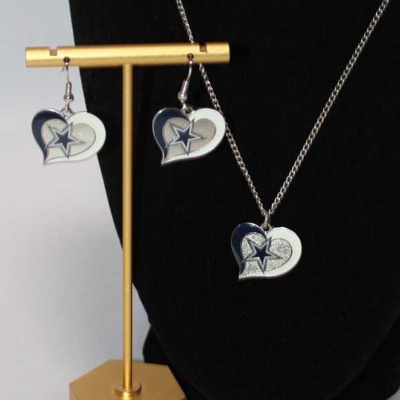 Aminco Jewelry - Dallas Cowboy Necklace and Earring Set